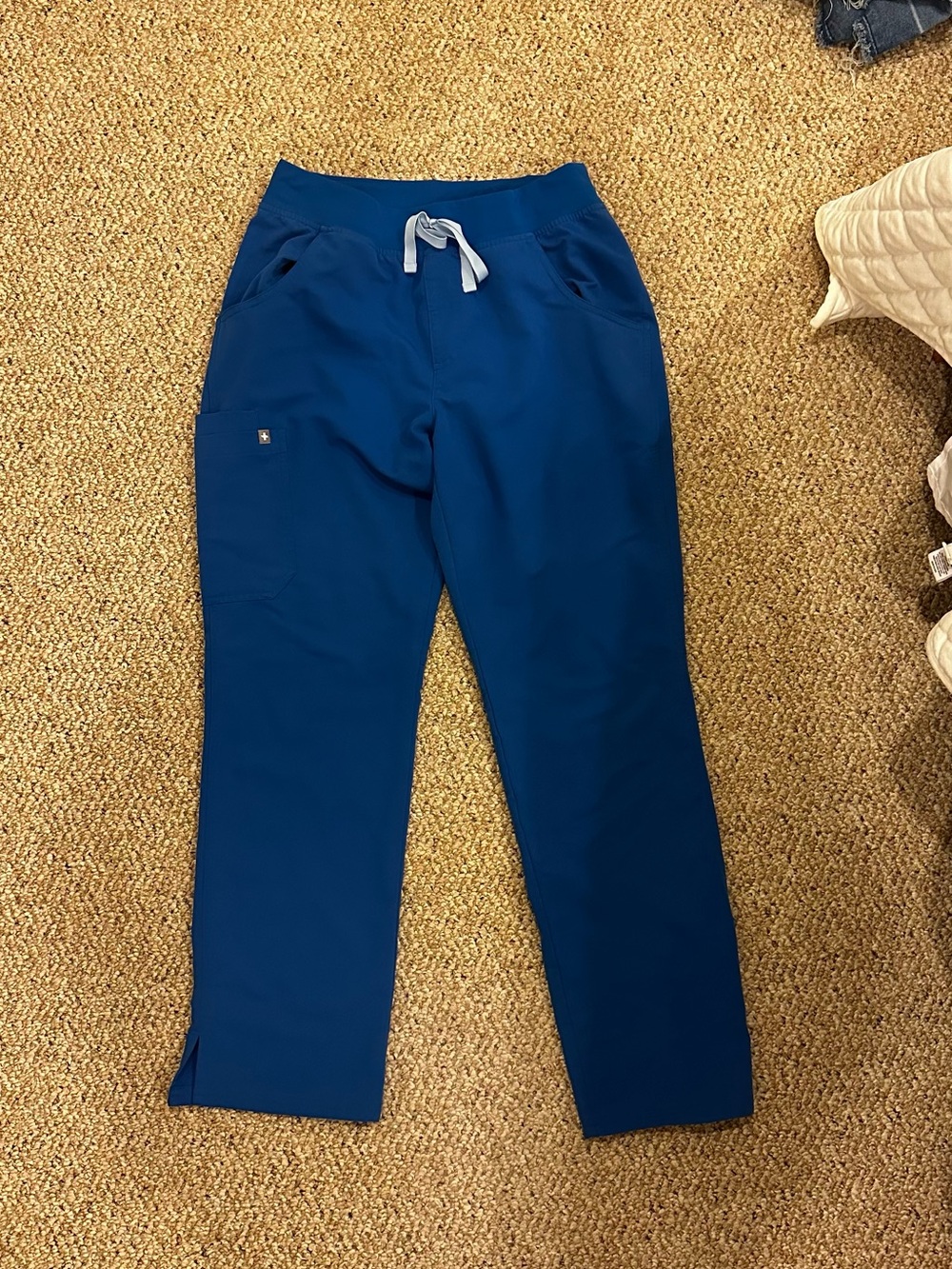Royal blue FIGS kade pants